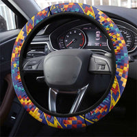Tuvaluan and New Zealand Culture Steering Wheel Cover The Art of Kolose and Taniko LT03 - Polynesian Pride