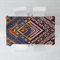 Tuvaluan and New Zealand Culture Tablecloth The Art of Kolose and Taniko - Polynesian Pride