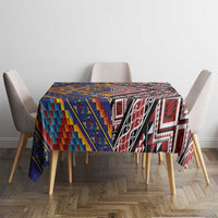 Tuvaluan and New Zealand Culture Tablecloth The Art of Kolose and Taniko - Polynesian Pride