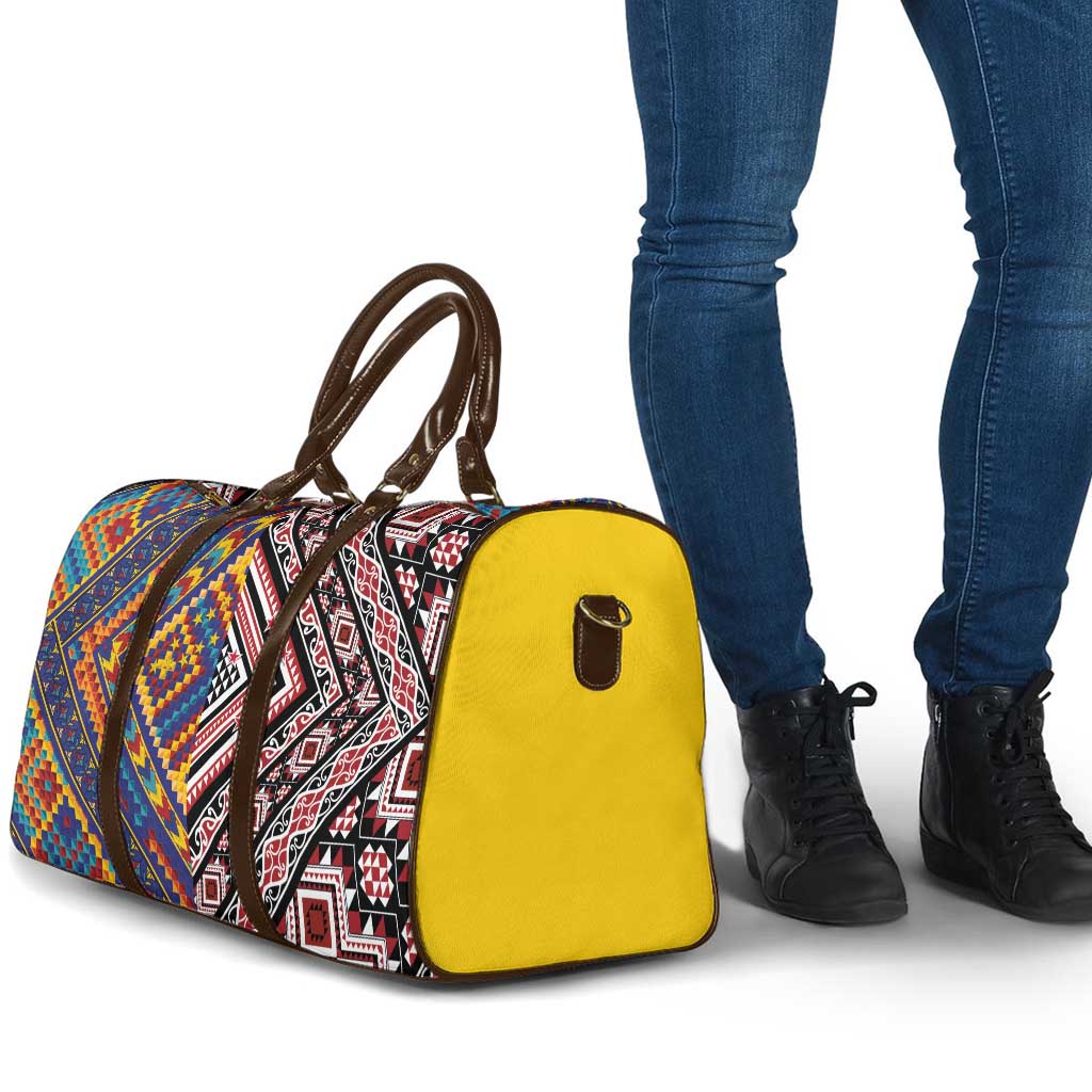 Tuvaluan and New Zealand Culture Travel Bag The Art of Kolose and Taniko - Polynesian Pride