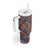 Tuvaluan and New Zealand Culture Tumbler With Handle The Art of Kolose and Taniko - Polynesian Pride