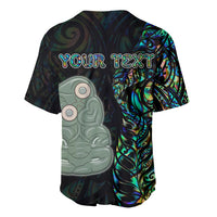 Custom New Zealand Baseball Jersey Silver Fern and Hei Tiki with Papua Shell Maori Tribal LT03 - Polynesian Pride