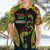 Personalised Vanuatu Running Hawaiian Shirt Footprint and Hibiscus Polynesian Style