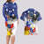 Filipino American History Month Couples Matching Long Sleeve Bodycon Dress and Hawaiian Shirt Filipino Coat Of Arms and American Eagle Splash Style LT03 - Polynesian Pride