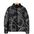 Hawaiian Kakau Art and Hisbiscus Tattoo Padded Jacket Tribal Pattern-Silver Style - Polynesian Pride