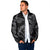 Hawaiian Kakau Art and Hisbiscus Tattoo Padded Jacket Tribal Pattern-Silver Style - Polynesian Pride