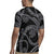 Hawaiian Kakau Art and Hisbiscus Tattoo Rugby Jersey Tribal Pattern-Silver Style - Polynesian Pride