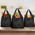 Hawaiian Kakau Art and Hisbiscus Tattoo Grocery Bag Tribal Pattern-Black Gradient Style - Polynesian Pride