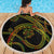 Hawaiian Kakau Art and Hisbiscus Tattoo Beach Blanket Tribal Pattern-Reggae Style - Polynesian Pride