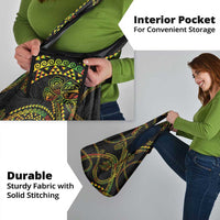 Hawaiian Kakau Art and Hisbiscus Tattoo Grocery Bag Tribal Pattern-Reggae Style - Polynesian Pride