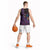 Hawaiian Abstract Sea Turtle Basketball Jersey Polynesian Tapa Art and Kakau Tattoo Purple WaterColor - Polynesian Pride
