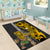 Hawaii Island Area Rug Hawaiian Warrior and Kakau Symbols Abstract Tattoo LT03 - Polynesian Pride