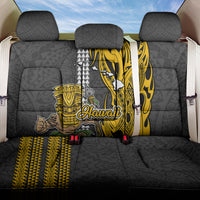 Hawaii Island Back Car Seat Cover Hawaiian Warrior and Kakau Symbols Abstract Tattoo