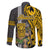 Hawaii Island Family Matching Long Sleeve Bodycon Dress and Hawaiian Shirt Hawaiian Warrior and Kakau Symbols Abstract Tattoo LT03 - Polynesian Pride