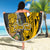 Custom Hawaii Island Beach Blanket Hawaiian Warrior and Kakau Symbols Abstract Tattoo LT03 - Wonder Print Shop
