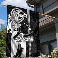 Hawaii Island Garden Flag Hawaiian King and Kakau Symbols Abstract Shoulder Tattoo LT03 - Polynesian Pride