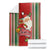 Kiribati Christmas Blanket Santa With Gift Bag Behind Ribbons Seamless Red Maori LT03 - Polynesian Pride