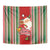 Kiribati Christmas Tapestry Santa With Gift Bag Behind Ribbons Seamless Red Maori LT03 - Polynesian Pride