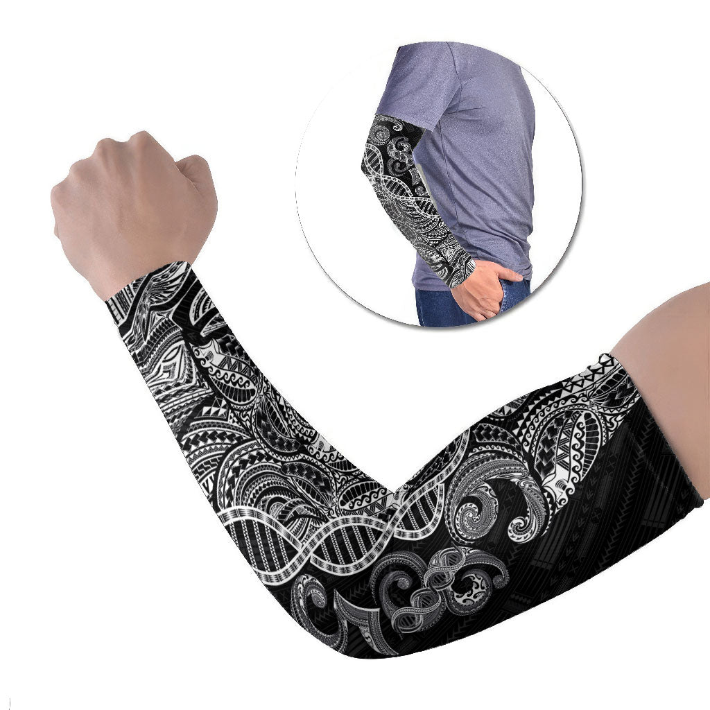 Samoan Traditional Tattoo 685 Arm Sleeves Tribal Tatau DNA Black Color