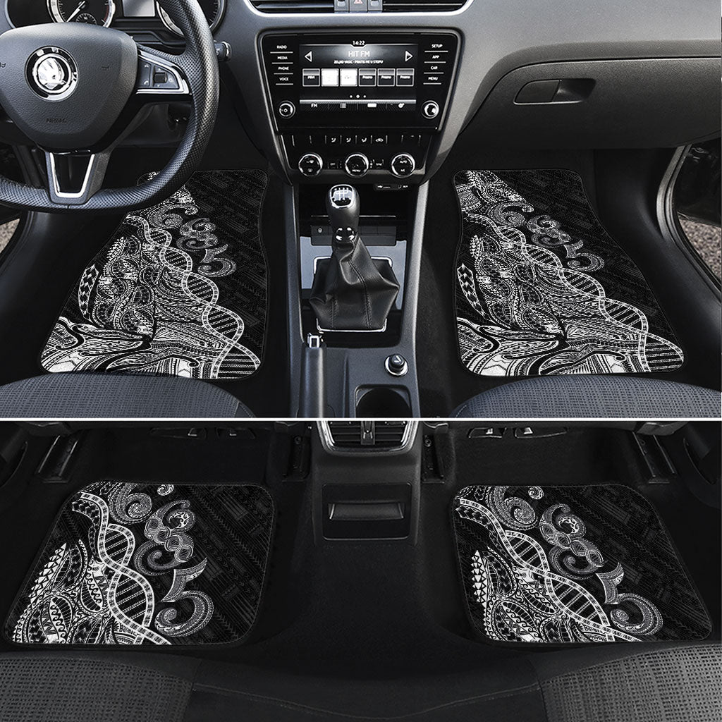 Samoan Traditional Tattoo 685 Car Mats Tribal Tatau DNA Black Color