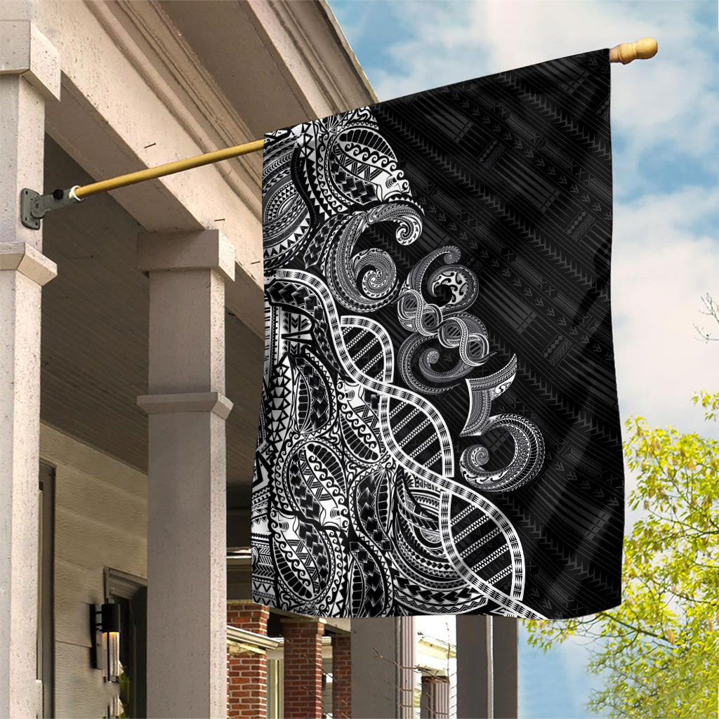 Samoan Traditional Tattoo 685 Garden Flag Tribal Tatau DNA Black Color