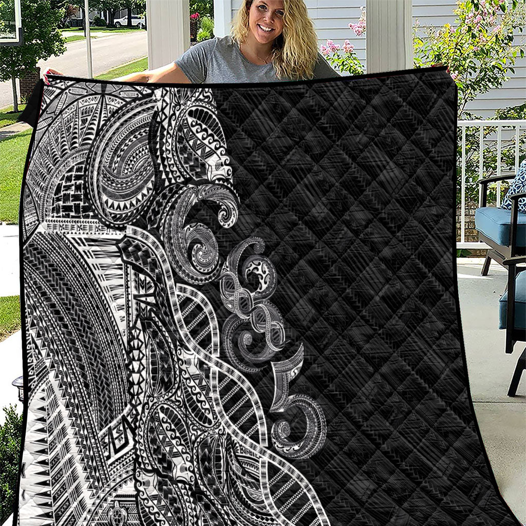 Samoan Traditional Tattoo 685 Quilt Tribal Tatau DNA Black Color