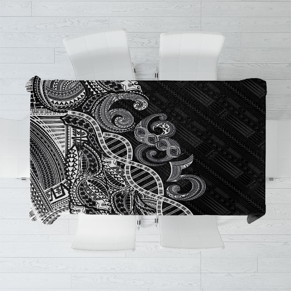 Samoan Traditional Tattoo 685 Tablecloth Tribal Tatau DNA Black Color