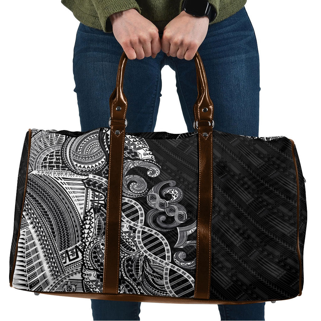 Samoan Traditional Tattoo 685 Travel Bag Tribal Tatau DNA Black Color LT03 Black - Polynesian Pride