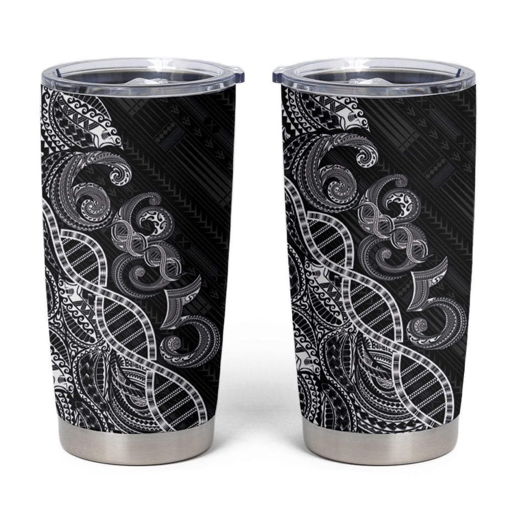 Samoan Traditional Tattoo 685 Tumbler Cup Tribal Tatau DNA Black Color