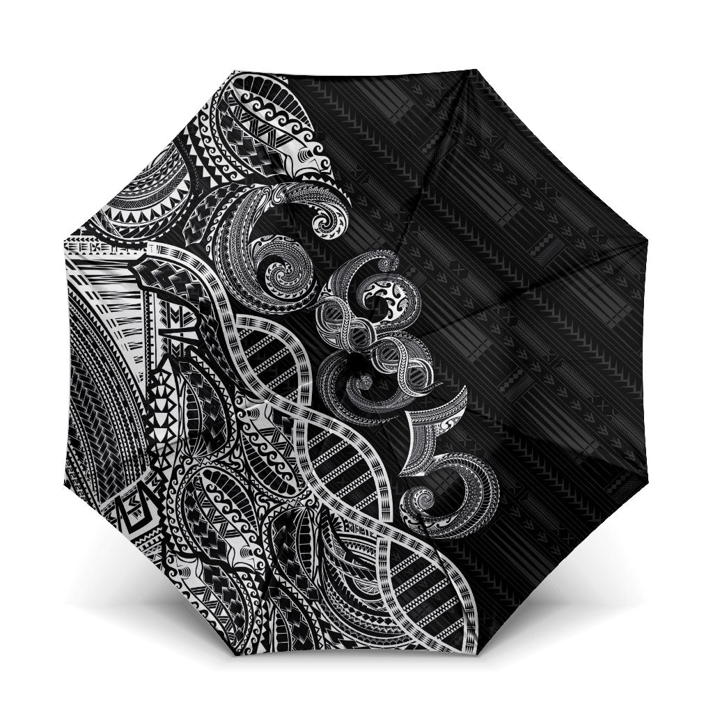 Samoan Traditional Tattoo 685 Umbrella Tribal Tatau DNA Black Color
