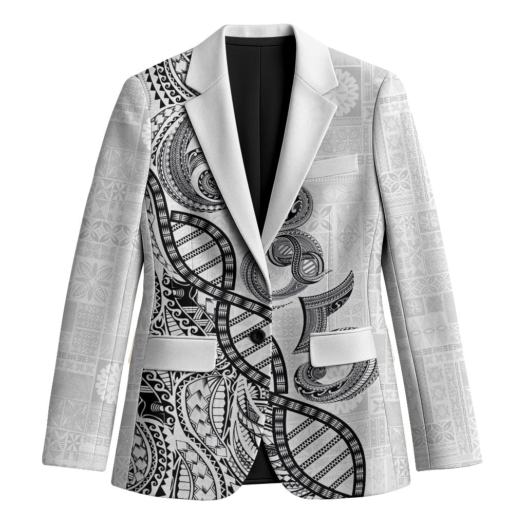 Samoan Traditional Tattoo 685 Blazer Tribal Tatau DNA White Color