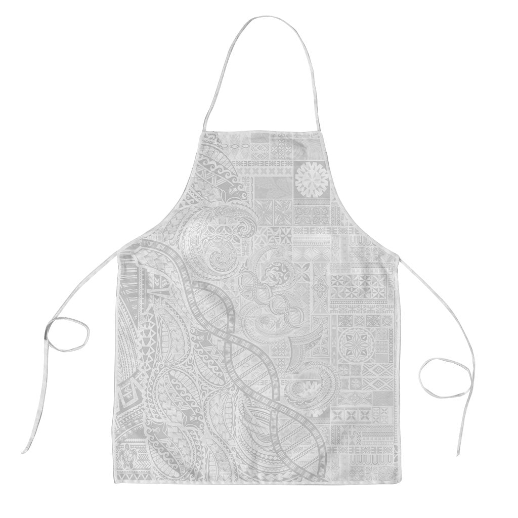 Samoan Traditional Tattoo 685 Apron Tribal Tatau DNA All-White