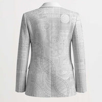 Samoan Traditional Tattoo 685 Blazer Tribal Tatau DNA All-White LT03 - Polynesian Pride
