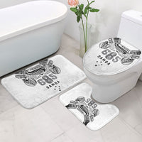 Super Samoa 685 Tribal Tattoo Bathroom Set Siapo Pattern White Edition LT03 - Polynesian Pride