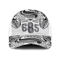 Super Samoa 685 Tribal Tattoo Mesh Trucker Cap Siapo Pattern White Edition LT03 One Size White White - Polynesian Pride