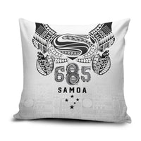 Super Samoa 685 Tribal Tattoo Pillow Cover Siapo Pattern White Edition LT03 White - Polynesian Pride
