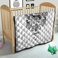Super Samoa 685 Tribal Tattoo Quilt Siapo Pattern White Edition LT03 - Polynesian Pride