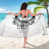 Super Samoa 685 Tribal Tattoo Sarong Siapo Pattern White Edition LT03 - Polynesian Pride