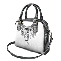 Super Samoa 685 Tribal Tattoo Shoulder Handbag Siapo Pattern White Edition LT03 - Polynesian Pride