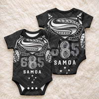 Super Samoa 685 Tribal Tattoo Baby Onesie Samoan Ornament Pattern Black Edition LT03 - Polynesian Pride