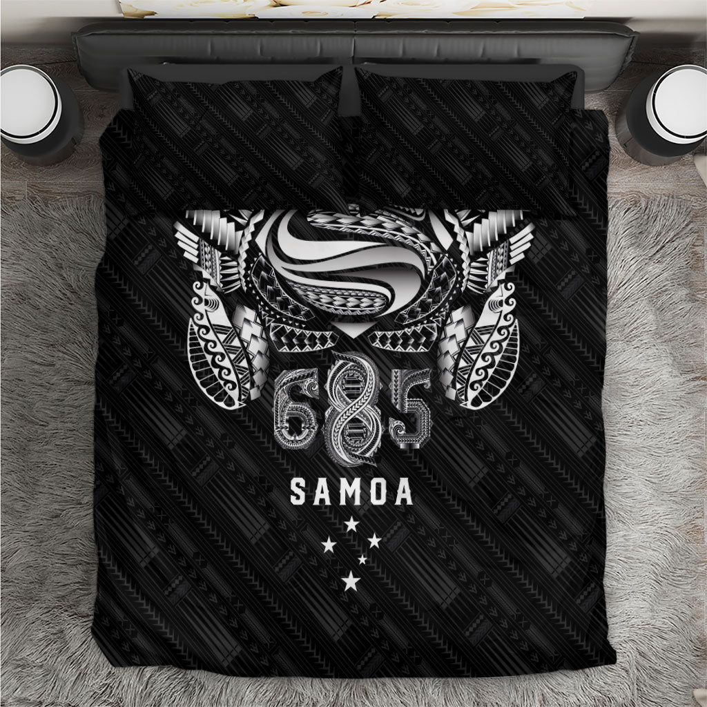 Super Samoa 685 Tribal Tattoo Bedding Set Samoan Ornament Pattern Black Edition
