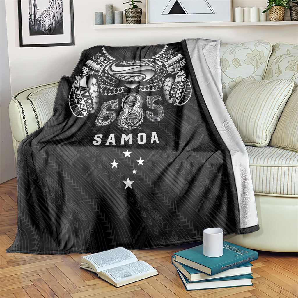 Super Samoa 685 Tribal Tattoo Blanket Samoan Ornament Pattern Black Edition