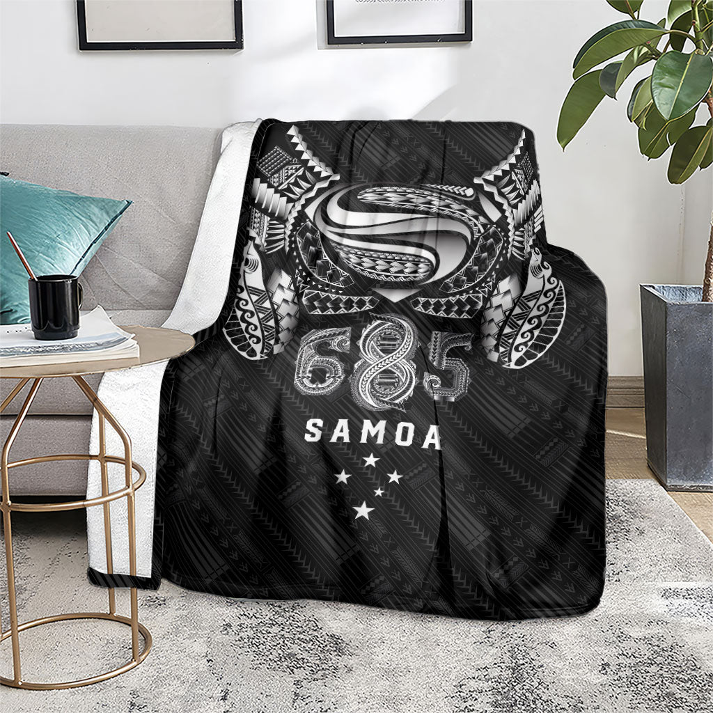 Super Samoa 685 Tribal Tattoo Blanket Samoan Ornament Pattern Black Edition LT03 - Polynesian Pride
