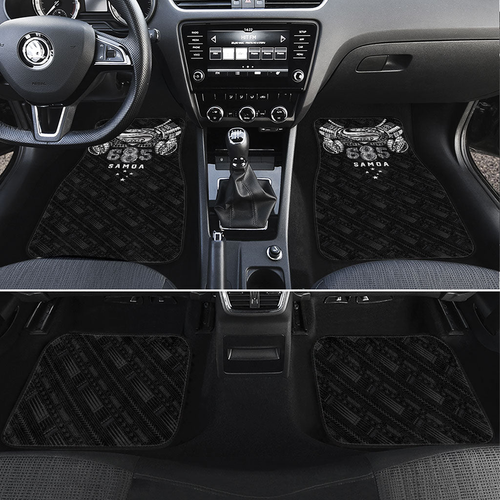 Super Samoa 685 Tribal Tattoo Car Mats Samoan Ornament Pattern Black Edition