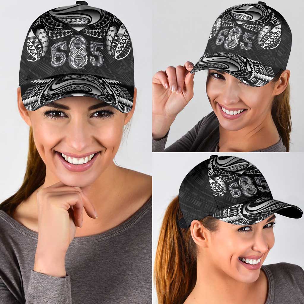 Super Samoa 685 Tribal Tattoo Classic Cap Samoan Ornament Pattern Black Edition LT03 - Polynesian Pride