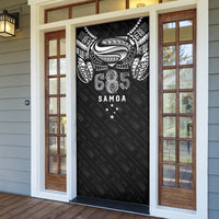 Super Samoa 685 Tribal Tattoo Door Cover Samoan Ornament Pattern Black Edition LT03 - Polynesian Pride