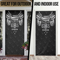 Super Samoa 685 Tribal Tattoo Door Cover Samoan Ornament Pattern Black Edition LT03 - Polynesian Pride