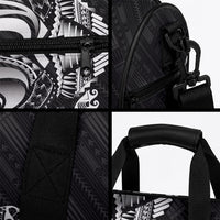 Super Samoa 685 Tribal Tattoo Duffle Bag Samoan Ornament Pattern Black Edition LT03 - Polynesian Pride