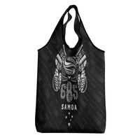Super Samoa 685 Tribal Tattoo Grocery Bag Samoan Ornament Pattern Black Edition LT03 - Polynesian Pride