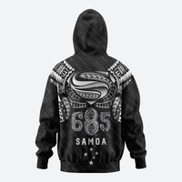 Super Samoa 685 Tribal Tattoo Hoodie Samoan Ornament Pattern Black Edition LT03 - Polynesian Pride